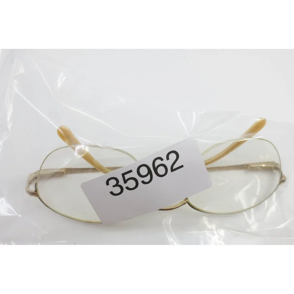 Elle EL2541 Gold Semi Rimless Oval Eyeglasses Frames 140mm Color BR